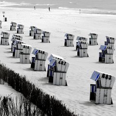 Strandkörbe b&#38;w&#38;b